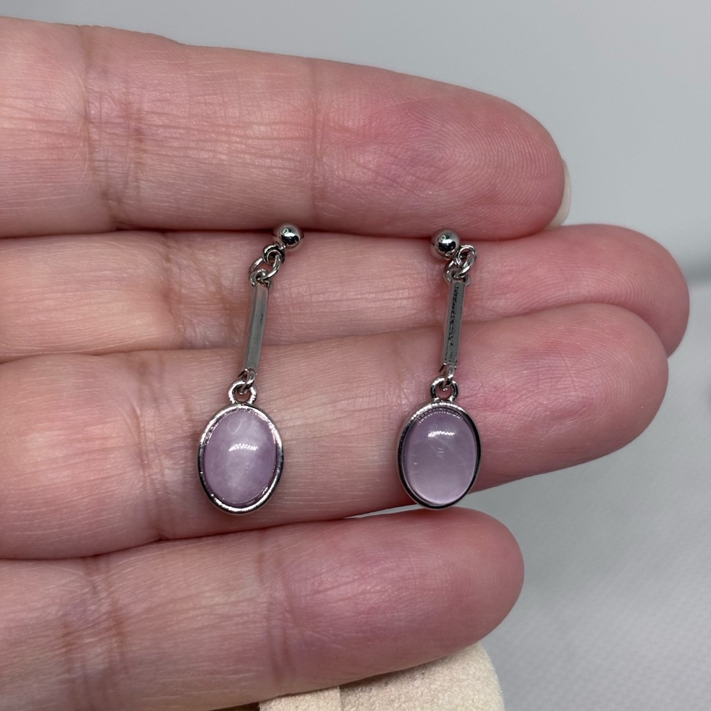 Kunzite dangle earrings
